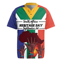 Personalized South Africa Heritage Day Rugby Jersey Flag Style - Wonder Print Shop