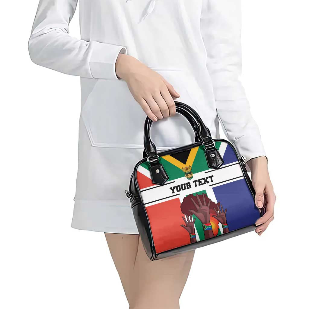 Personalized South Africa Heritage Day Shoulder Handbag Flag Style