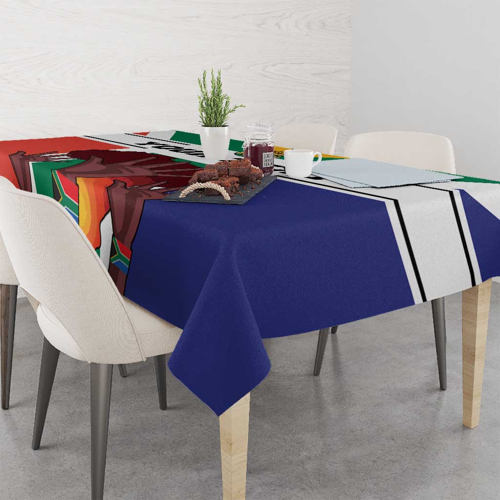 Personalized South Africa Heritage Day Tablecloth Flag Style - Wonder Print Shop