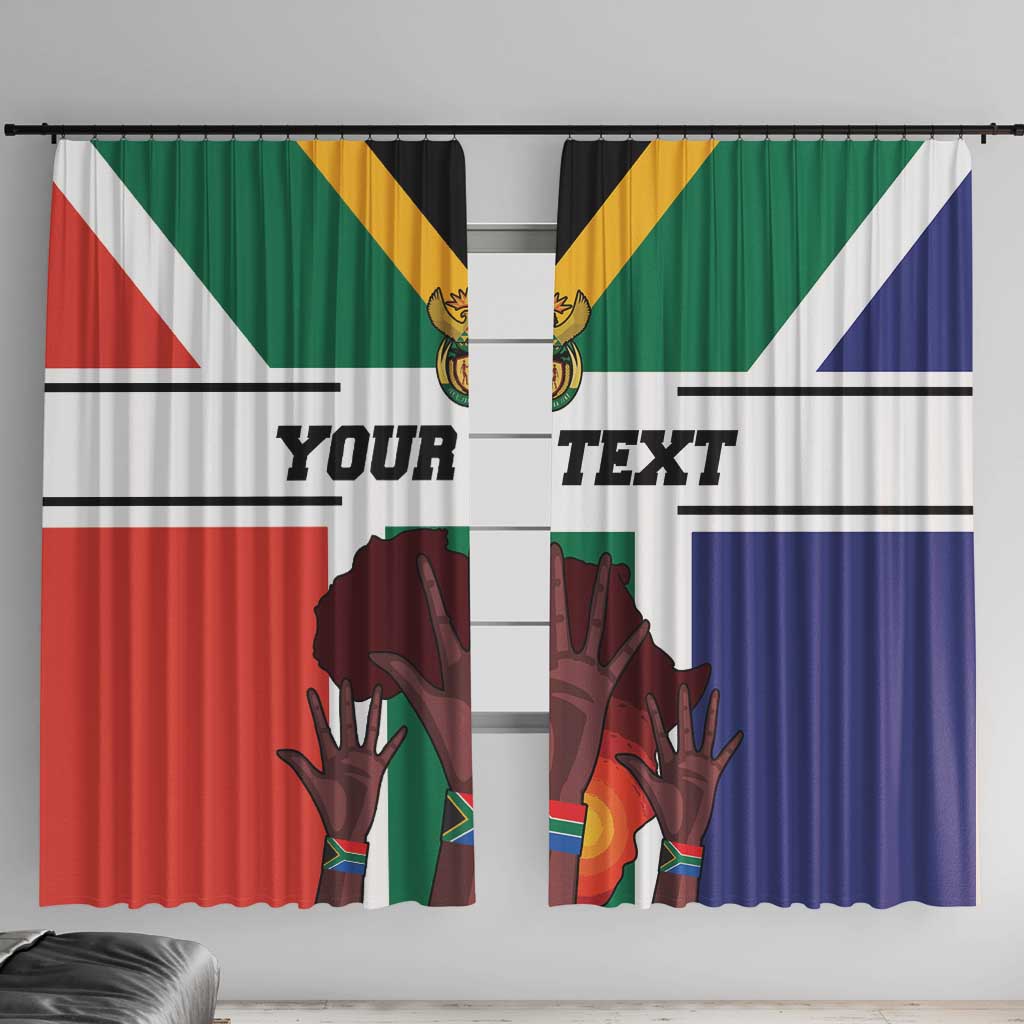 Personalized South Africa Heritage Day Window Curtain Flag Style - Wonder Print Shop