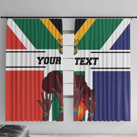 Personalized South Africa Heritage Day Window Curtain Flag Style - Wonder Print Shop