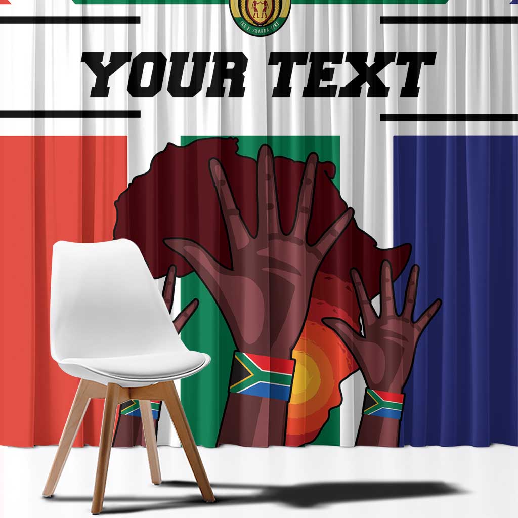 Personalized South Africa Heritage Day Window Curtain Flag Style - Wonder Print Shop