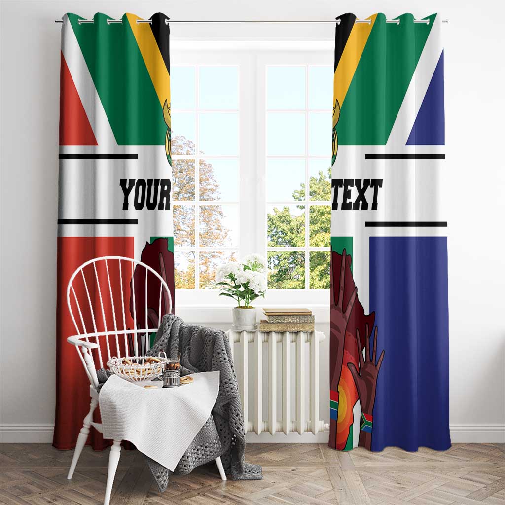 Personalized South Africa Heritage Day Window Curtain Flag Style - Wonder Print Shop