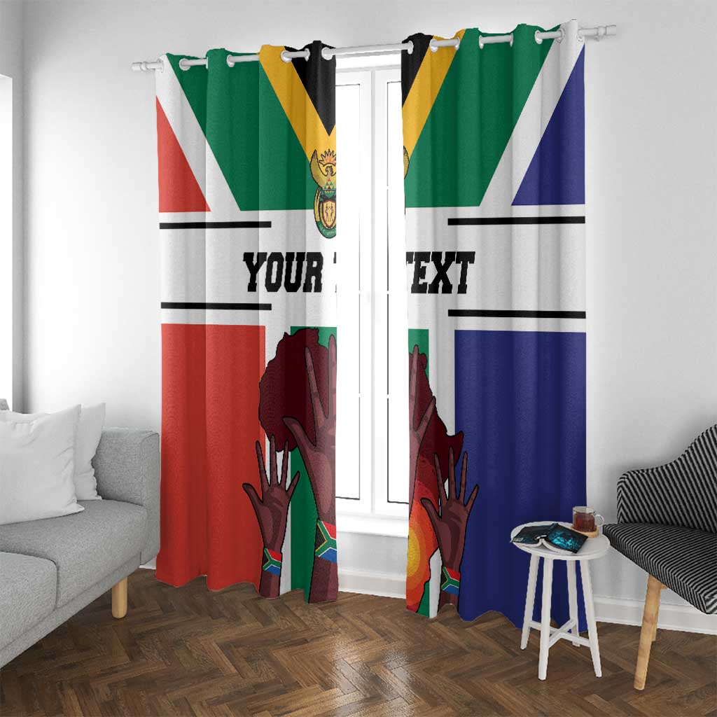 Personalized South Africa Heritage Day Window Curtain Flag Style - Wonder Print Shop