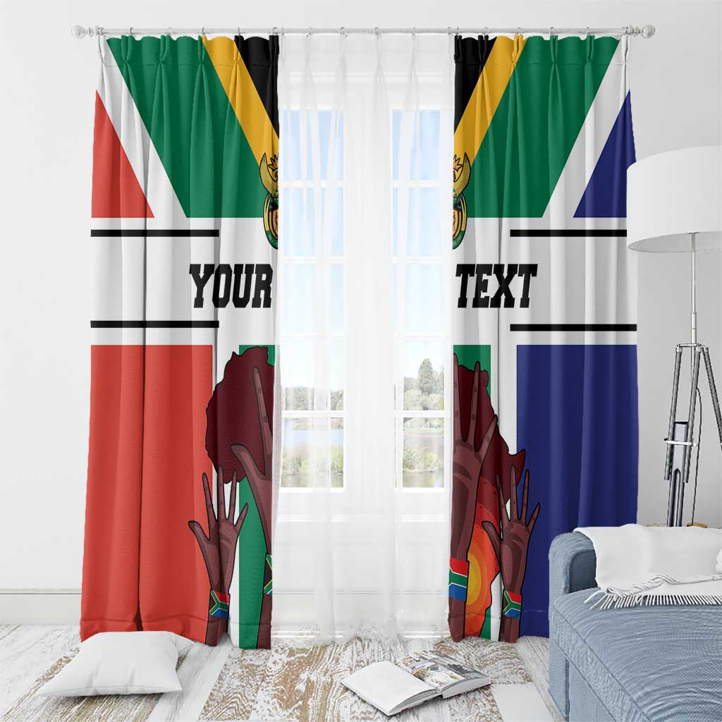 Personalized South Africa Heritage Day Window Curtain Flag Style - Wonder Print Shop