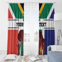 Personalized South Africa Heritage Day Window Curtain Flag Style - Wonder Print Shop