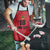 Custom Saint Kitts And Nevis Football Apron Sugar Boyz Red Version - Wonder Print Shop