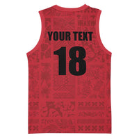 Custom Saint Kitts And Nevis Football Basketball Jersey Sugar Boyz Red Version - Wonder Print Shop