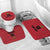 Custom Saint Kitts And Nevis Football Bathroom Set Sugar Boyz Red Version - Wonder Print Shop