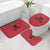Custom Saint Kitts And Nevis Football Bathroom Set Sugar Boyz Red Version - Wonder Print Shop