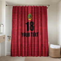 Custom Saint Kitts And Nevis Football Bathroom Set Sugar Boyz Red Version - Wonder Print Shop