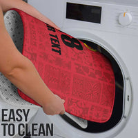 Custom Saint Kitts And Nevis Football Bathroom Set Sugar Boyz Red Version - Wonder Print Shop