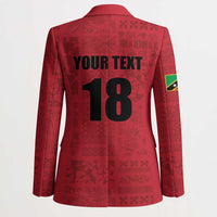 Custom Saint Kitts And Nevis Football Blazer Sugar Boyz Red Version - Wonder Print Shop