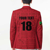Custom Saint Kitts And Nevis Football Blazer Sugar Boyz Red Version - Wonder Print Shop