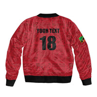Custom Saint Kitts And Nevis Football Bomber Jacket Sugar Boyz Red Version - Wonder Print Shop