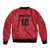 Custom Saint Kitts And Nevis Football Bomber Jacket Sugar Boyz Red Version - Wonder Print Shop