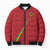 Custom Saint Kitts And Nevis Football Bomber Puffer Jacket Sugar Boyz Red Version - Wonder Print Shop