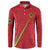 Custom Saint Kitts And Nevis Football Button Sweatshirt Sugar Boyz Red Version - Wonder Print Shop