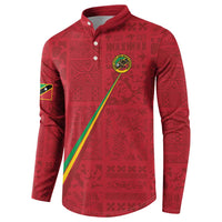 Custom Saint Kitts And Nevis Football Button Sweatshirt Sugar Boyz Red Version - Wonder Print Shop