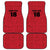 Custom Saint Kitts And Nevis Football Car Mats Sugar Boyz Red Version - Wonder Print Shop