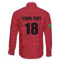 Custom Saint Kitts And Nevis Football Family Matching Tank Maxi Dress and Hawaiian Shirt Sugar Boyz Red Version - Wonder Print Shop