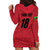 Custom Saint Kitts And Nevis Football Hoodie Dress Sugar Boyz Red Version - Wonder Print Shop