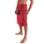 Custom Saint Kitts And Nevis Football Lavalava Sugar Boyz Red Version - Wonder Print Shop