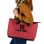 Custom Saint Kitts And Nevis Football Leather Tote Bag Sugar Boyz Red Version - Wonder Print Shop