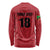 Custom Saint Kitts And Nevis Football Long Sleeve Shirt Sugar Boyz Red Version - Wonder Print Shop