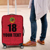 Custom Saint Kitts And Nevis Football Luggage Cover Sugar Boyz Red Version - Wonder Print Shop
