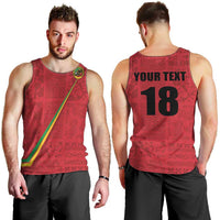 Custom Saint Kitts And Nevis Football Men Tank Top Sugar Boyz Red Version - Wonder Print Shop
