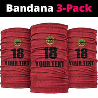 Custom Saint Kitts And Nevis Football Neck Gaiter Sugar Boyz Red Version - Wonder Print Shop