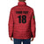Custom Saint Kitts And Nevis Football Padded Jacket Sugar Boyz Red Version - Wonder Print Shop