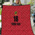 Custom Saint Kitts And Nevis Football Quilt Sugar Boyz Red Version - Wonder Print Shop