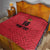 Custom Saint Kitts And Nevis Football Quilt Sugar Boyz Red Version - Wonder Print Shop