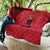 Custom Saint Kitts And Nevis Football Quilt Sugar Boyz Red Version - Wonder Print Shop