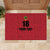 Custom Saint Kitts And Nevis Football Rubber Doormat Sugar Boyz Red Version - Wonder Print Shop