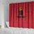 Custom Saint Kitts And Nevis Football Shower Curtain Sugar Boyz Red Version - Wonder Print Shop