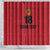 Custom Saint Kitts And Nevis Football Shower Curtain Sugar Boyz Red Version - Wonder Print Shop