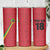 Custom Saint Kitts And Nevis Football Skinny Tumbler Sugar Boyz Red Version - Wonder Print Shop