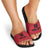 Custom Saint Kitts And Nevis Football Slide Sandals Sugar Boyz Red Version - Wonder Print Shop