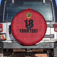 Custom Saint Kitts And Nevis Football Spare Tire Cover Sugar Boyz Red Version - Wonder Print Shop
