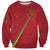 Custom Saint Kitts And Nevis Football Sweatshirt Sugar Boyz Red Version - Wonder Print Shop