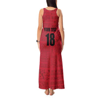 Custom Saint Kitts And Nevis Football Tank Maxi Dress Sugar Boyz Red Version - Wonder Print Shop