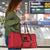Custom Saint Kitts And Nevis Football Travel Bag Sugar Boyz Red Version - Wonder Print Shop
