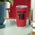 Custom Saint Kitts And Nevis Football Tumbler Cup Sugar Boyz Red Version - Wonder Print Shop