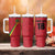 Custom Saint Kitts And Nevis Football Tumbler With Handle Sugar Boyz Red Version - Wonder Print Shop