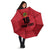 Custom Saint Kitts And Nevis Football Umbrella Sugar Boyz Red Version - Wonder Print Shop