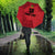 Custom Saint Kitts And Nevis Football Umbrella Sugar Boyz Red Version - Wonder Print Shop