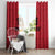 Custom Saint Kitts And Nevis Football Window Curtain Sugar Boyz Red Version - Wonder Print Shop